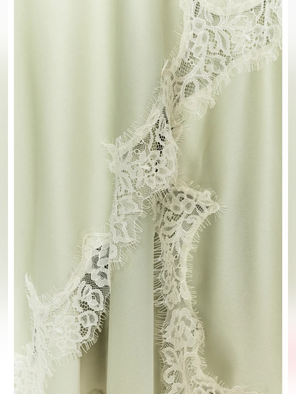 ZARA CUT OUT LACE DRESS MIDI GREEN NEW - Picture 14 of 14